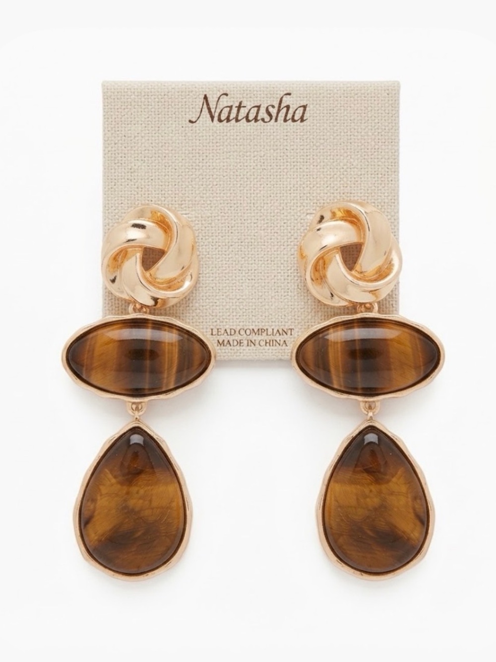 NWT ⚜️🤎⚜️ Natasha Multi Stone Drop Earrings